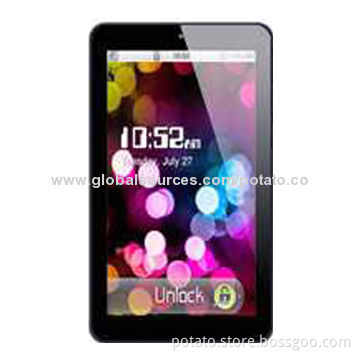 7-inch Tablet PCs, Allwinner A23 Dual-core CPU, 512MB 4GB Memory, Bluetooth, Nice Design